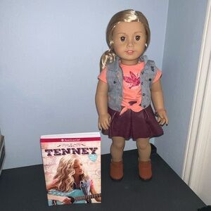 Retired American Girl Doll Tenney. Box and Book Included